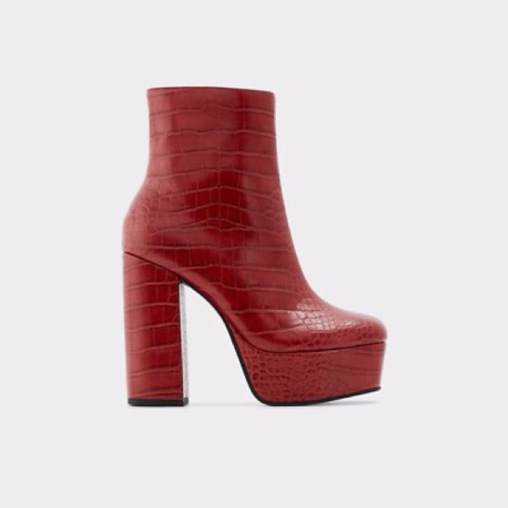 Aldo Delarathien Red Croc Boots